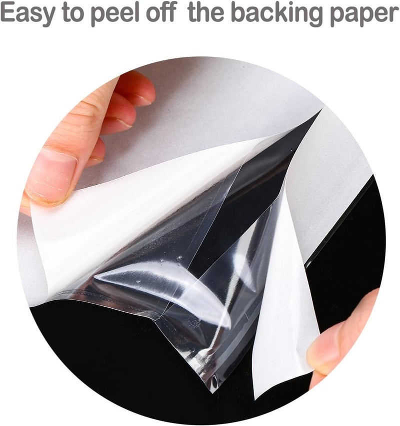 BEUYI Clear 9.5'' x 6.7'' Adhesive Shipping Label Pouches/Sleeves, Plastic Packing Slip Envelope Protector Holder, Easily Fits Half of Letter-Size Paper (60 Pack) - Image 5